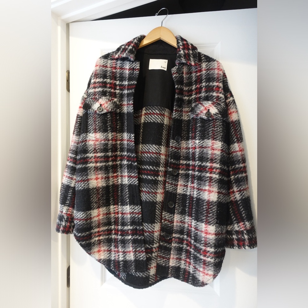 Aritzia - Wilfred Free - The Ganna Shirt Jacket - Plaid - Size: Small